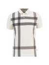 Barbour Casual Polo Shirt In Cotton With Check Motif In White