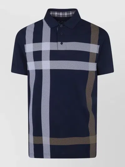 Barbour Blaine Short Sleeve Checked Polo Shirt In Multi
