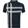 BARBOUR BARBOUR BLAINE SHORT SLEEVE POLO T SHIRT NAVY