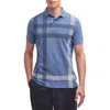Barbour Blue Check Pattern Polo In Blue