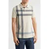 Barbour Blaine Tartan Polo In Mist/white