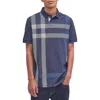 Barbour Blaine Tartan Polo In Navy