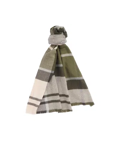 Barbour Blair Tartan Scarf In Gray
