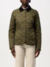 Barbour Diamond-quilted Field Jacket In Grün