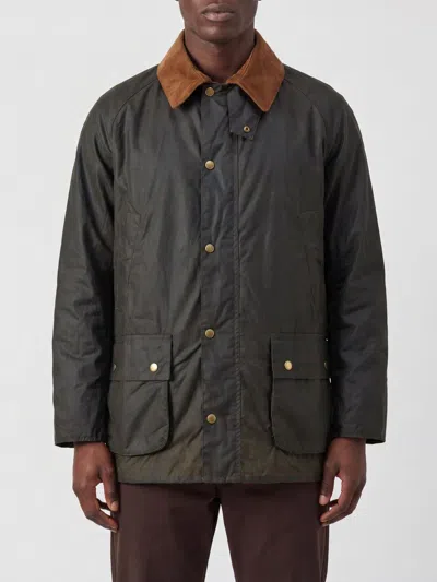 Barbour Beaufort Windproof Waxed Cotton Jacket With Velvet Collar In Blue
