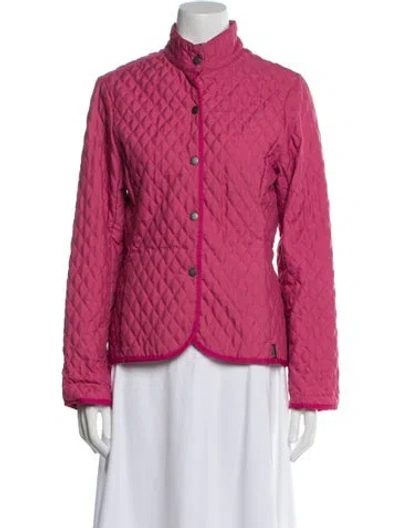 Pre-owned Barbour Blazer In Red