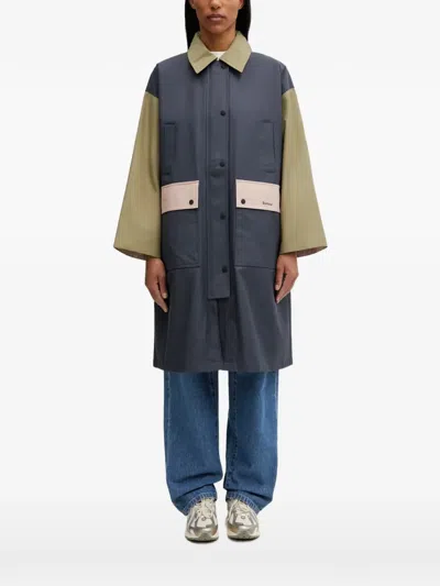 Barbour Blearigg Hooded Coat In Blue