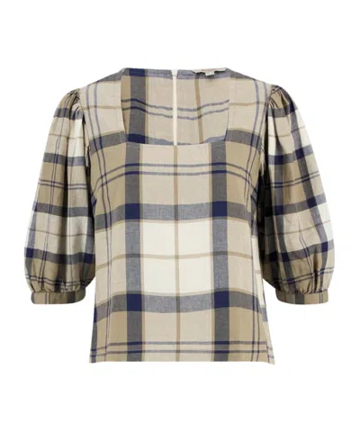 Barbour B.li Ballina Shirt Ld63 In Gray