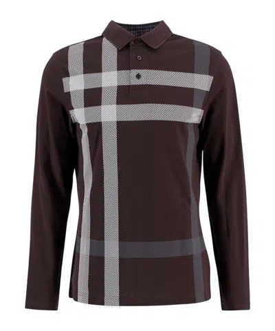Barbour B.li Blaine Ls Polo Sn54 In Brown