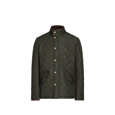 Barbour Blouson Droit Col Montant In Green