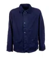 Barbour Blue Button Down Collar Jacket In Blue