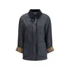Barbour Breadnell Waxed Jacket In Blue