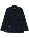 Barbour Blue Cotton Corbridge Jacket With Pockets In Blue