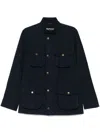 Barbour Blue Cotton Corbridge Jacket With Pockets In Blue