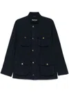 Barbour Blue Cotton Corbridge Jacket With Pockets