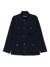 Barbour Blue Cotton Corbridge Jacket With Pockets