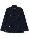 Barbour Blue Cotton Corbridge Jacket With Pockets In Blue