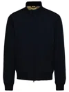 Barbour Blue Nylon Roystone Jacket In Navy