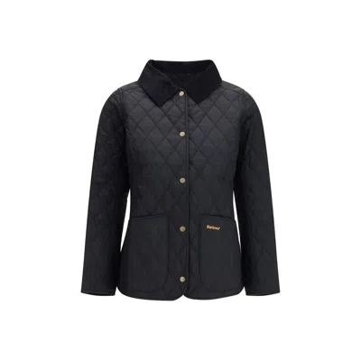 Barbour Blue Polyamide Shell Jacket In Black