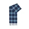 Barbour Blue Wool Scarf In Blue