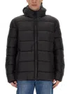 Barbour Quilted Hooded Jacket Side Pockets In Black