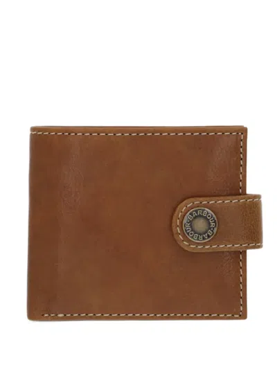Barbour Bolam Leather Wallet In Brown