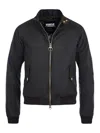 Barbour Bomber In Black