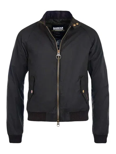 Barbour Bomber In Black