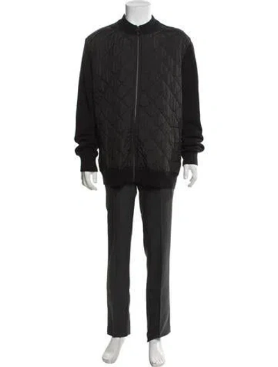 Pre-owned Barbour Bomber Jacket In Black
