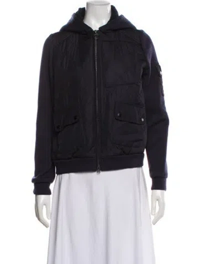 Pre-owned Barbour Bomber Jacket In Gray