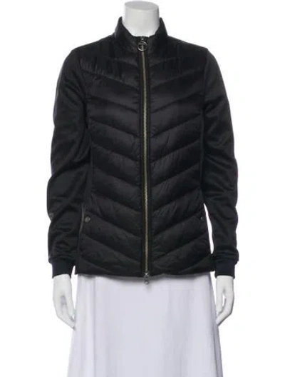 Pre-owned Barbour Bomber Jacket In Gray