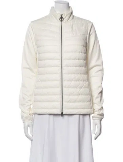 Pre-owned Barbour Bomber Jacket In Neutral