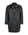 Barbour Border Waxed Lightweight Jacket In Black