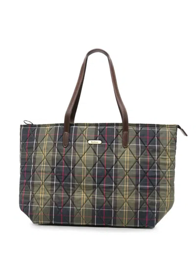 Barbour Borsa Tote Wetherham Trapuntata In Tartan