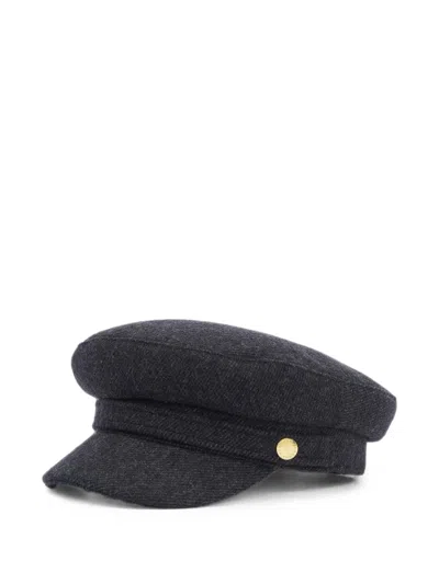 Barbour Bothal Bakerboy Cap In Gray