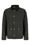 Barbour Bottle Green Cotton Reelin Jacket In Green