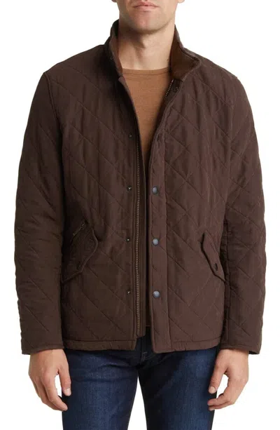 Pre-owned Barbour ® Bowden Quilted Jacket | L | Dark Brown | $325