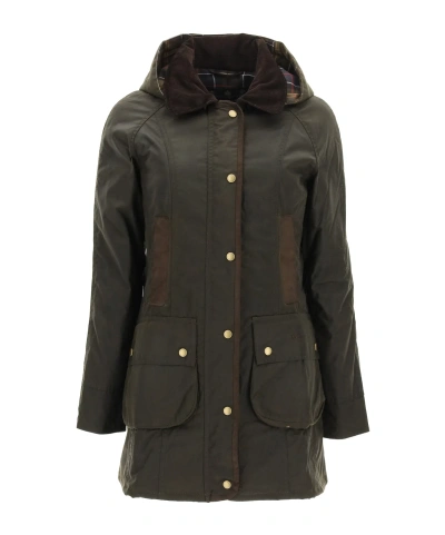 Barbour Bower Wax Jacket In Black