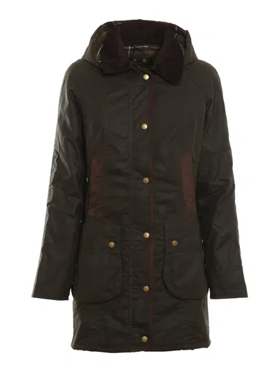 Barbour Bower Wax Jacket In Green