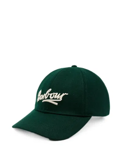Barbour Bowery Logo-embroidered Baseball Cap In Green