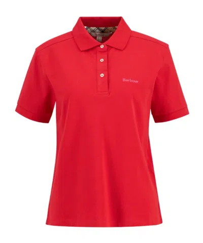Barbour Bowford Short-sleeve Polo Shirt In Red