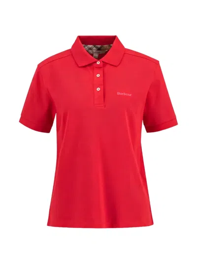 Barbour Bowford Short-sleeve Polo Shirt In Red