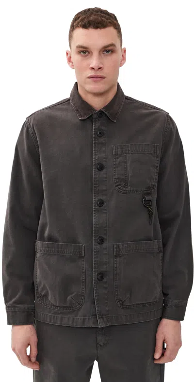 Barbour Bowland Shirt Jacket Black In Brown