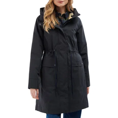 Barbour Bowlees Waterproof Jacket In Dark Navy/dress