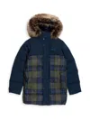 BARBOUR BOY'S NEWLAND BAFFLE QUILTED JACKET