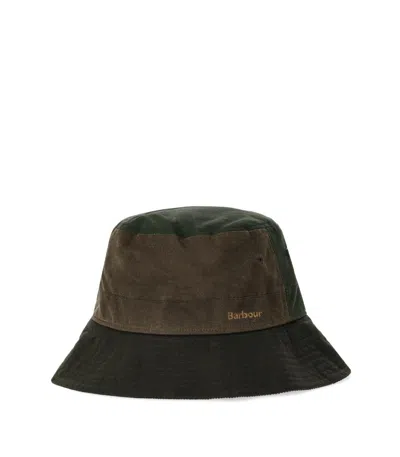 BARBOUR BARBOUR BRACKLEY WAX GREEN BUCKET HAT
