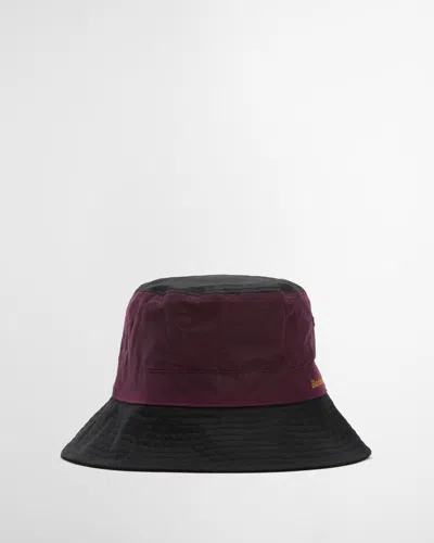 Barbour Brackley Wax Hat Accessories In Purple