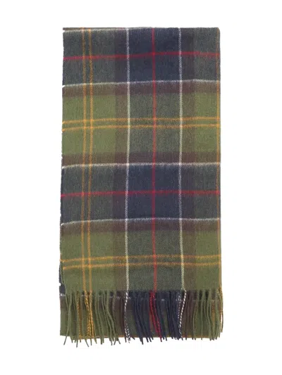 Barbour Braden Tartan Fringed Scarf In Multi