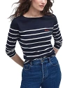 Barbour Bradley Womens Top In Navy/cloud