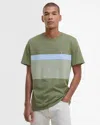 Barbour Braeside Stripe Cotton T-shirt In Green